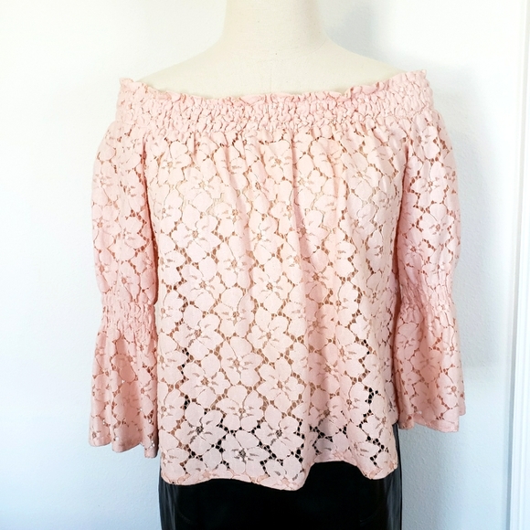 Active USA Tops - Active USA Cropped Lace Top -- NWOT